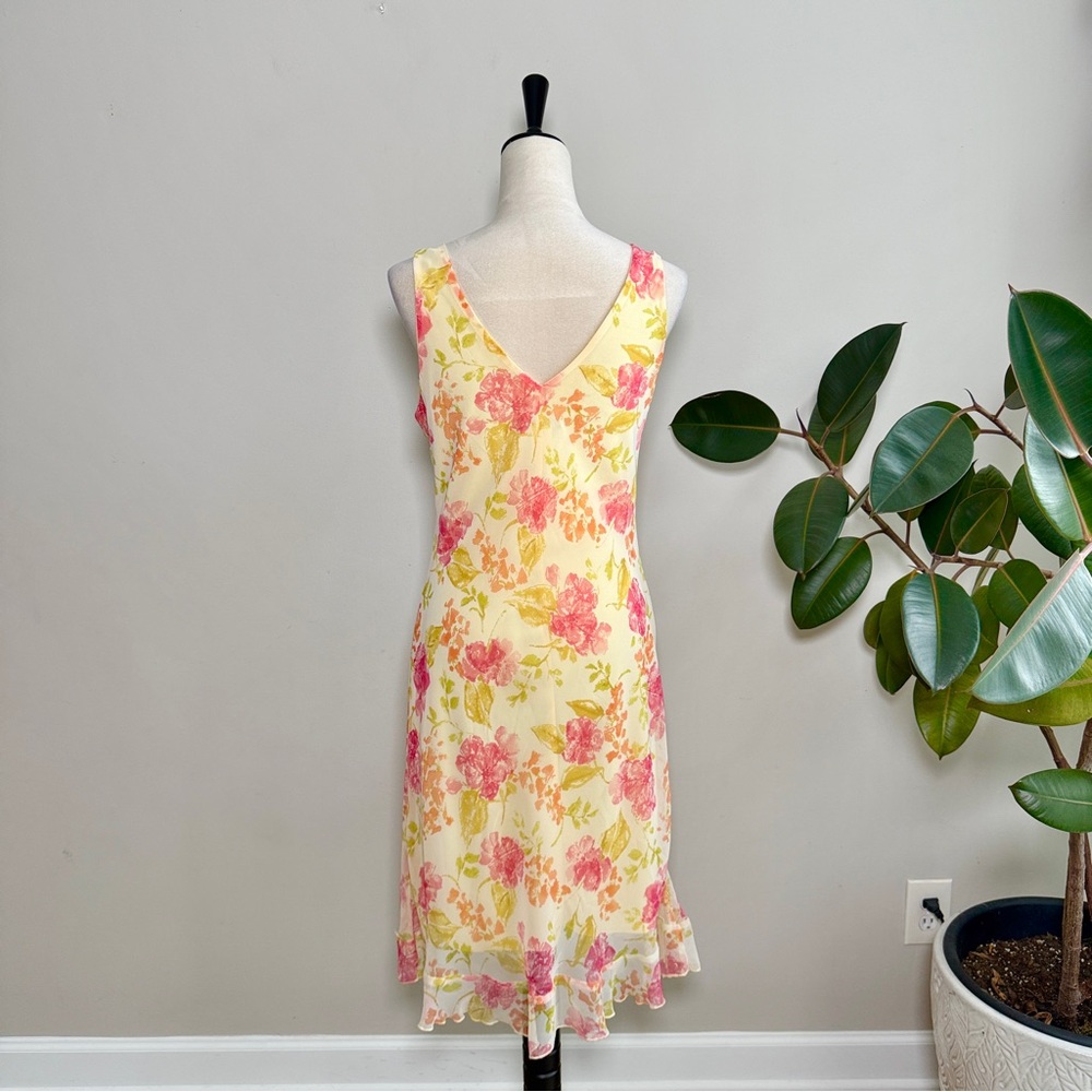 Alyn Paige Y2K Floral Fairy Midi Chiffon Dress - Picture 5 of 7